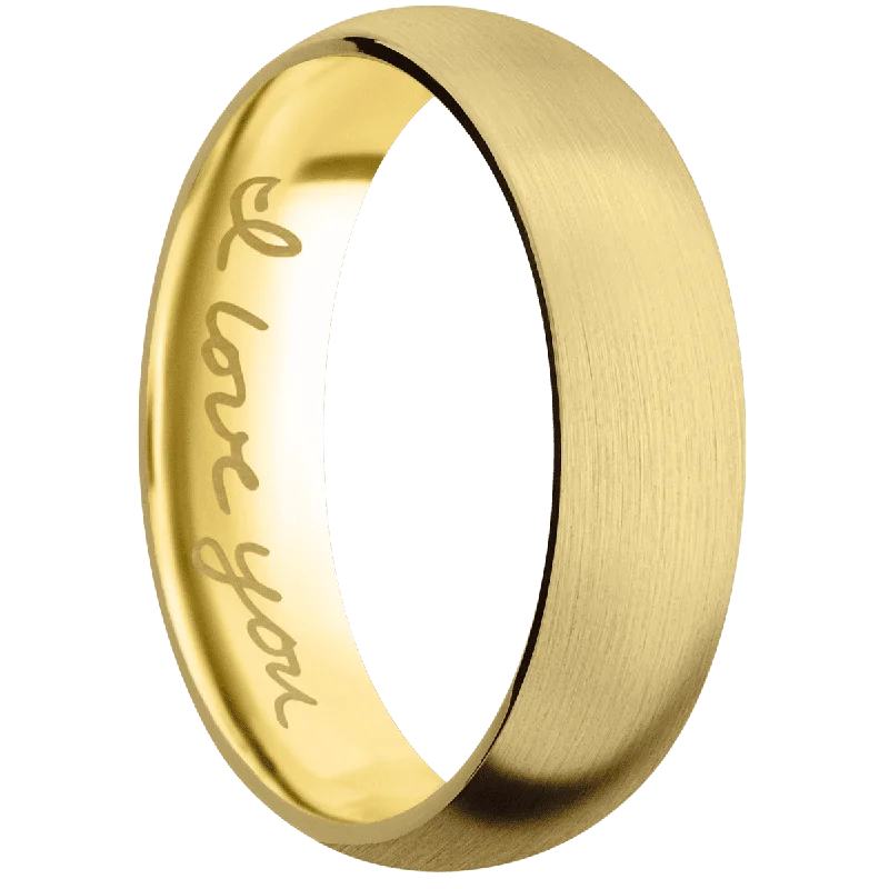 Men's zodiac - sign rings for a personalized touch14K Yellow Gold + Satin Finish