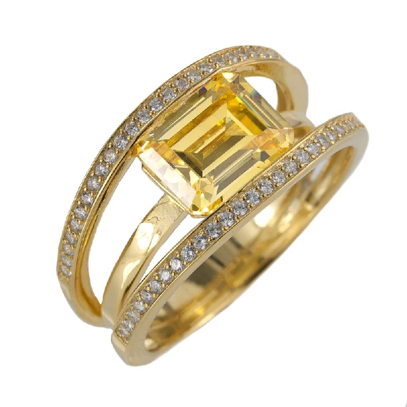 Boho - Style Women's Rings with Turquoise and Leather AccentsCanary Strata Ring