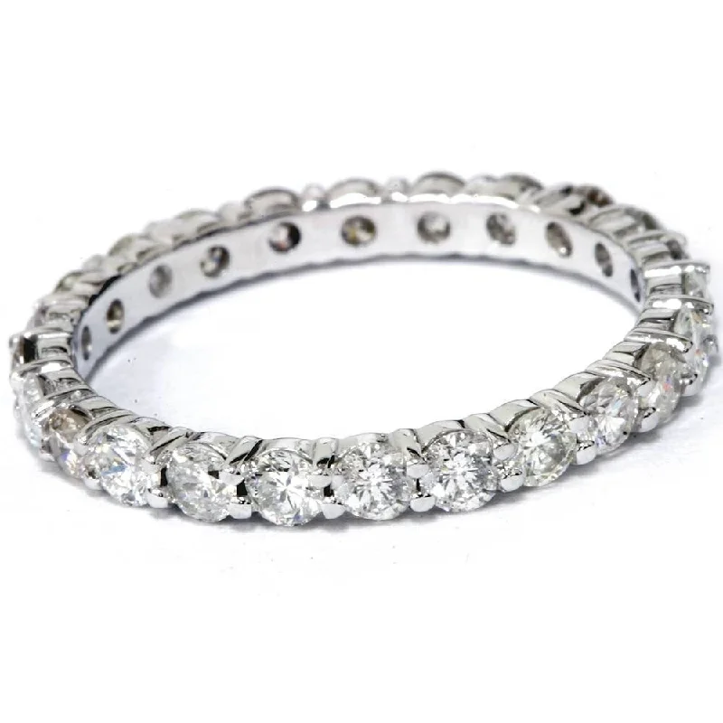 Marquise - Cut Women's Diamond Rings in Palladium for a Unique and Elongated ShapeRound Brilliant Cut 1.00 ctw Genuine Lab Grown Diamond Platinum Eternity Band Marquise - Cut Women's Diamond Rings in Palladium for a Unique and Elongated ShapeRound Brilliant Cut 1.00 ctw Genuine Lab Grown Diamond Platinum Eternity Band