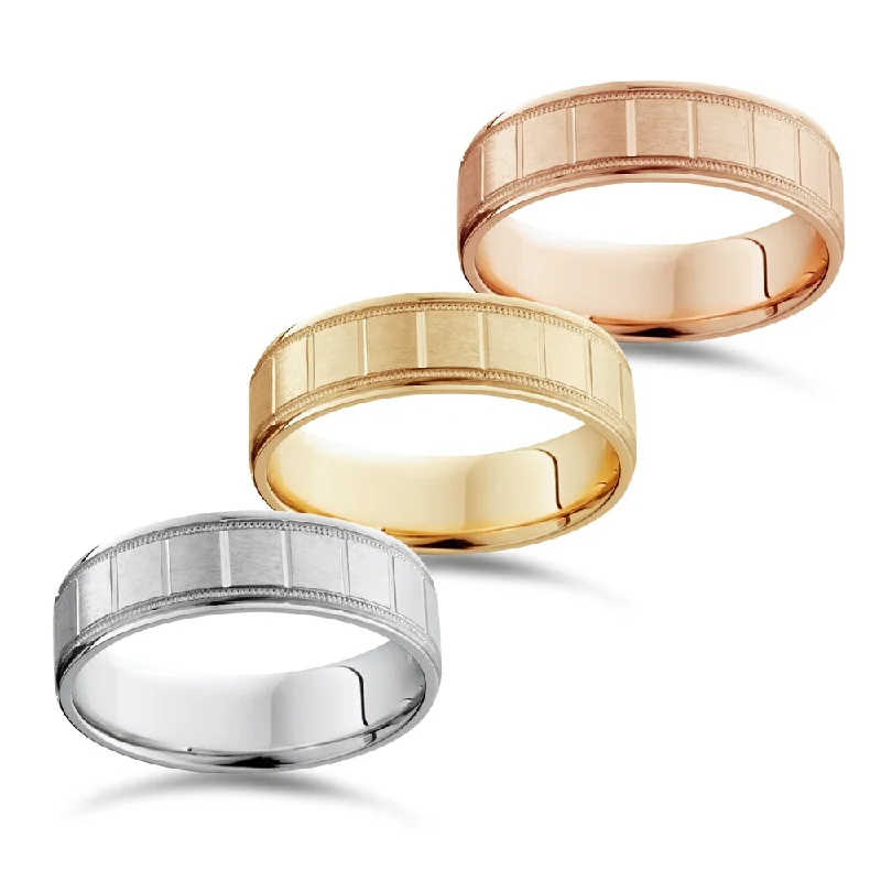 Men's sapphire - set rings for a royal blue hueBliss 14k White Yellow And Rose Gold Men's 6mm Brushed comfort Fit Wedding Band Men's sapphire - set rings for a royal blue hueBliss 14k White Yellow And Rose Gold Men's 6mm Brushed comfort Fit Wedding Band