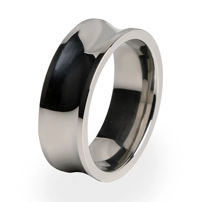 Men's Damascus - steel rings with a unique patternPhase | Mens Titanium Ring