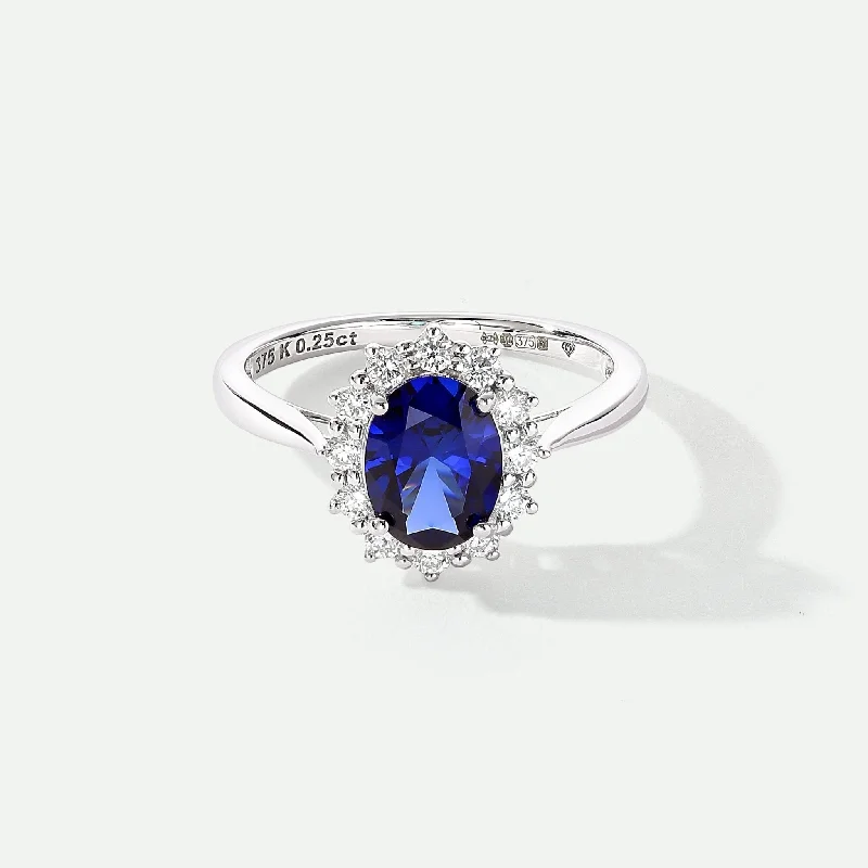 Beaded Fashion Rings in Natural Stones and Cotton Cord for a Handmade AestheticCate | 9ct White Gold 0.25ct tw Lab Grown Diamond and Created Sapphire Ring Beaded Fashion Rings in Natural Stones and Cotton Cord for a Handmade AestheticCate | 9ct White Gold 0.25ct tw Lab Grown Diamond and Created Sapphire Ring