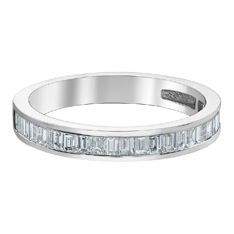 Titanium anniversary rings for a lightweight optionChannel Set Baguette Diamond Band Titanium anniversary rings for a lightweight optionChannel Set Baguette Diamond Band