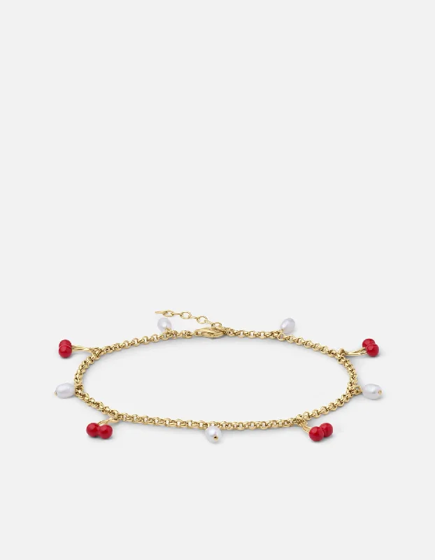 Silicone Women's Rings for a Comfortable and Durable OptionCherry Enamel Anklet, Gold Vermeil w/Pearls Silicone Women's Rings for a Comfortable and Durable OptionCherry Enamel Anklet, Gold Vermeil w/Pearls