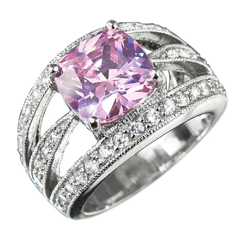 Interlocking Band Women's Rings in White Gold for a Modern DesignPadua Ring