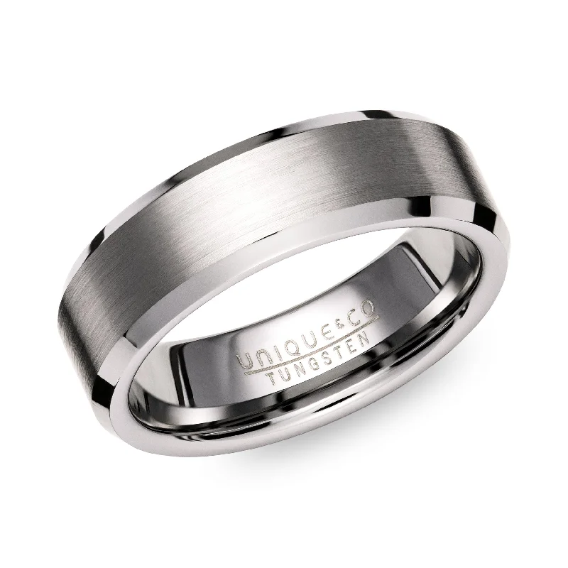 Men's spinning rings for fidget - friendly useUnique & Co 7mm Brushed Matte Ring