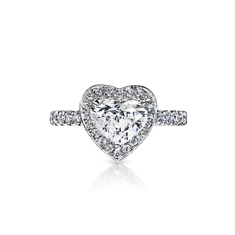 Pear - Shaped Women's Diamond Rings in Yellow Gold with a Single - Diamond Pendant LookKayla 2 Carat H SI3 Heart Shape Diamond Engagement Ring in 18k White Gold By Mike Nekta Pear - Shaped Women's Diamond Rings in Yellow Gold with a Single - Diamond Pendant LookKayla 2 Carat H SI3 Heart Shape Diamond Engagement Ring in 18k White Gold By Mike Nekta