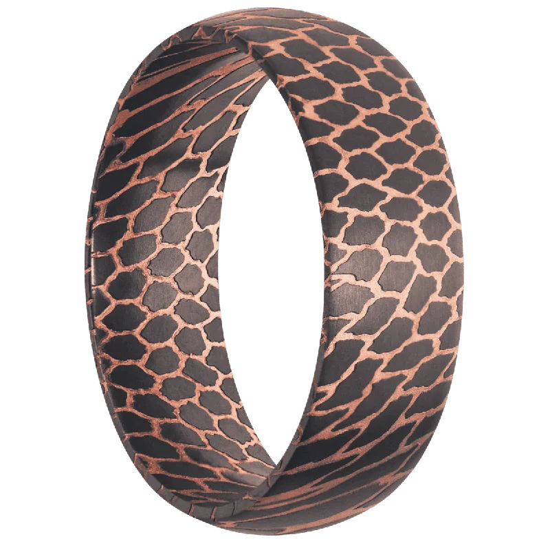 Men's anti - allergy rings for sensitive skinSuperconductor Noir + Satin Finish