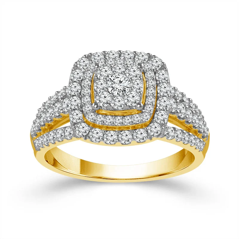 Men's Sapphire Engagement Rings in 18K White Gold with Pave Diamond Accents10k Yellow Gold 1.00ctw Diamond Double Halo Cluster Engagement Ring Men's Sapphire Engagement Rings in 18K White Gold with Pave Diamond Accents10k Yellow Gold 1.00ctw Diamond Double Halo Cluster Engagement Ring