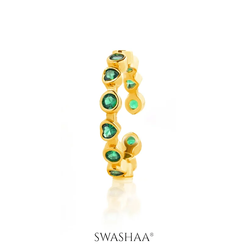 Floral - Patterned Women's Rings in 18K Yellow Gold for a Feminine LookKatherine 18K Gold Plated Band Ring Floral - Patterned Women's Rings in 18K Yellow Gold for a Feminine LookKatherine 18K Gold Plated Band Ring