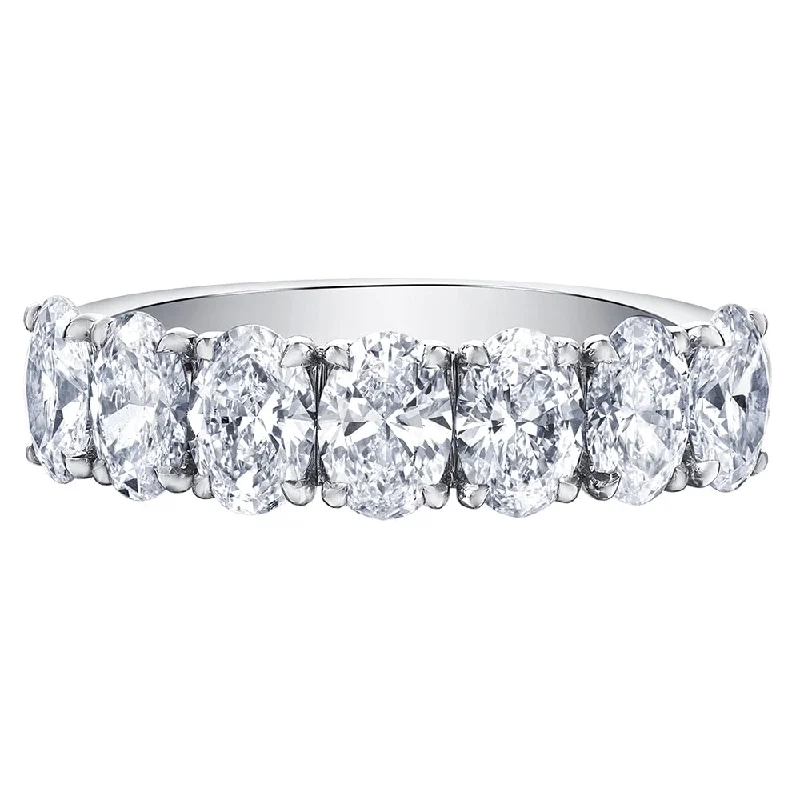 Anniversary rings with a diamond - and - sugilite combinationOval Canadian Diamond Half-Eternity Ring Anniversary rings with a diamond - and - sugilite combinationOval Canadian Diamond Half-Eternity Ring