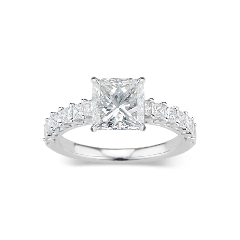 Men's Peridot Engagement Rings in 14K Gold - Filled Metal with a Micro - Pave SettingPrincess-Cut Diamond Engagement Ring with Princess-Cut Diamond Shank Men's Peridot Engagement Rings in 14K Gold - Filled Metal with a Micro - Pave SettingPrincess-Cut Diamond Engagement Ring with Princess-Cut Diamond Shank