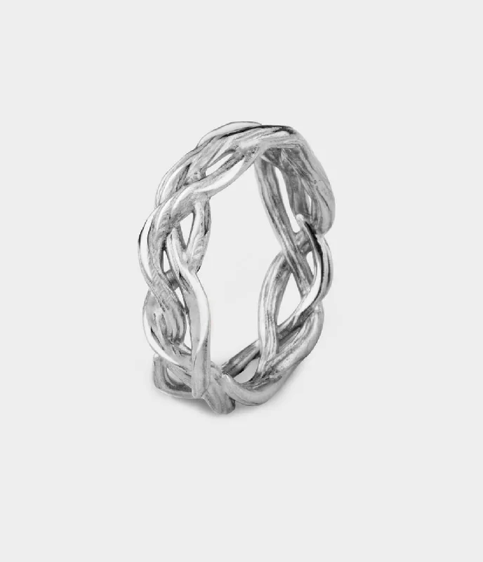 Rose gold anniversary rings with a feminine charmLarge Vine Ring