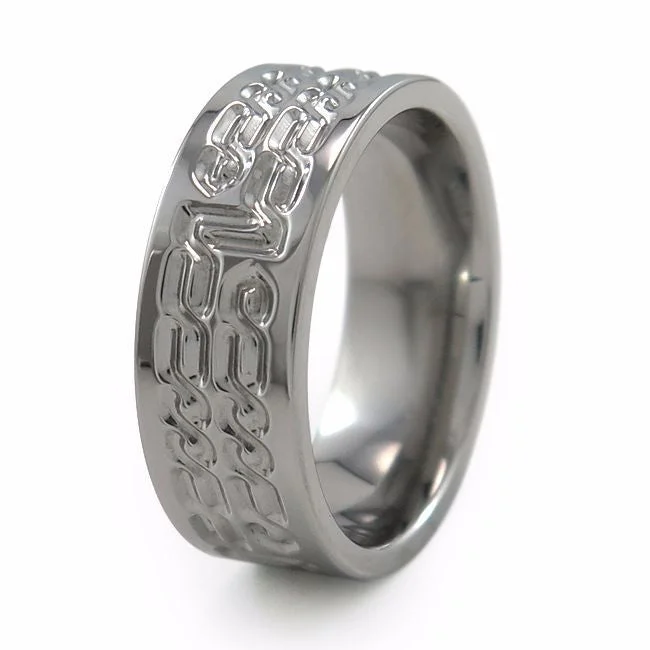 Men's silicone fitness rings for active lifestylesGalahad Titanium Ring