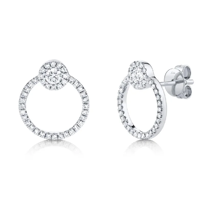 Shy 14Kw Diamond Stud Earrings