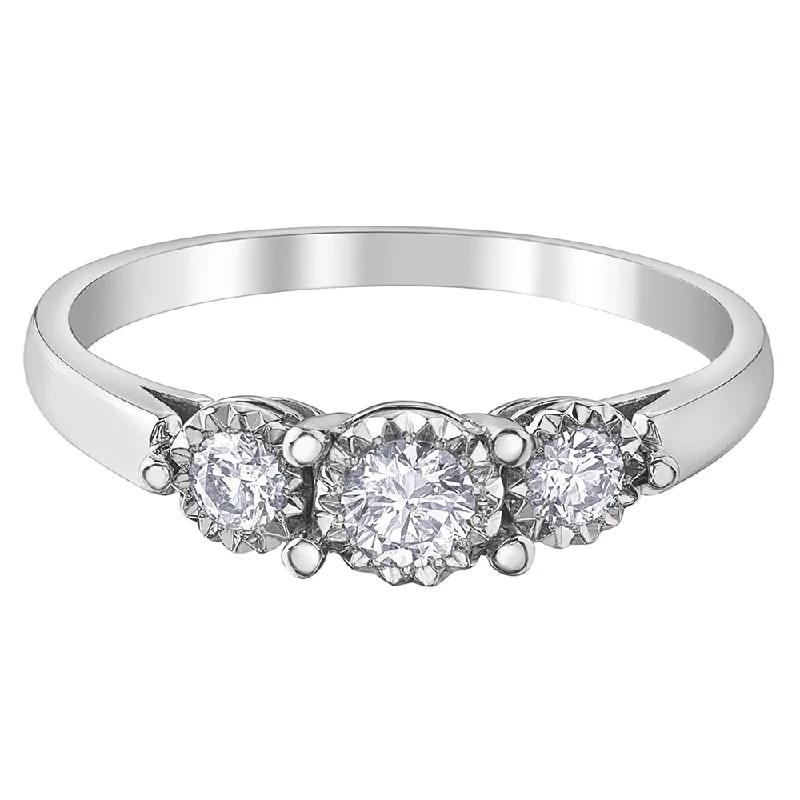 Platinum anniversary rings with diamond accentsThree Stone Diamond Ring