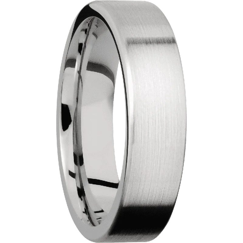 Men's stackable rings for a layered look18K White Gold + Satin Finish