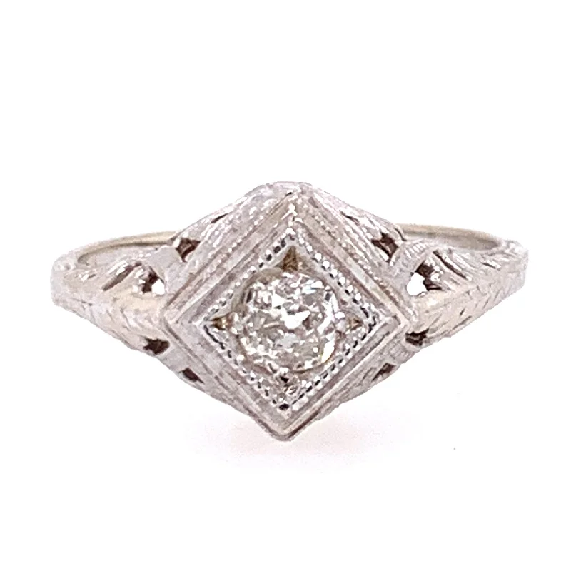 Adjustable Women's Diamond Rings with a Flexible Band for a Comfortable and Custom FitOld Miner Diamond Ring - "Kristine" Adjustable Women's Diamond Rings with a Flexible Band for a Comfortable and Custom FitOld Miner Diamond Ring - "Kristine"