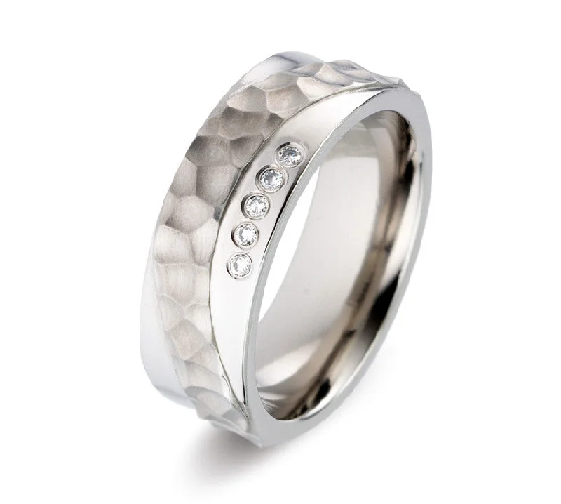 Titanium Rings with a Cross - Embossed Design for a Spiritual Touch52440-02 TeNo Titanium Ring Titanium Rings with a Cross - Embossed Design for a Spiritual Touch52440-02 TeNo Titanium Ring