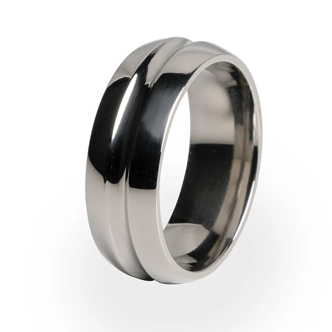 Men's anchor - themed rings for a nautical lookSynapse | Mens Titanium Ring
