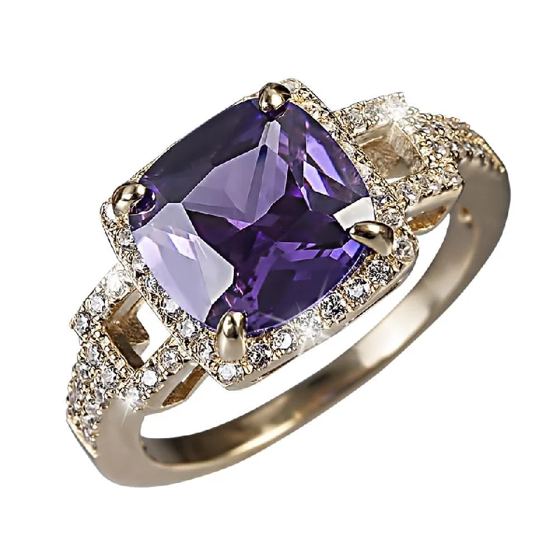 Magnetic Clasp Women's Rings for Easy Wearing and RemovalRadiant Orchid Ring