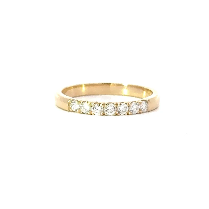 Anniversary rings with a diamond - and - topaz combinationDiamond and Yellow Gold Band Anniversary rings with a diamond - and - topaz combinationDiamond and Yellow Gold Band