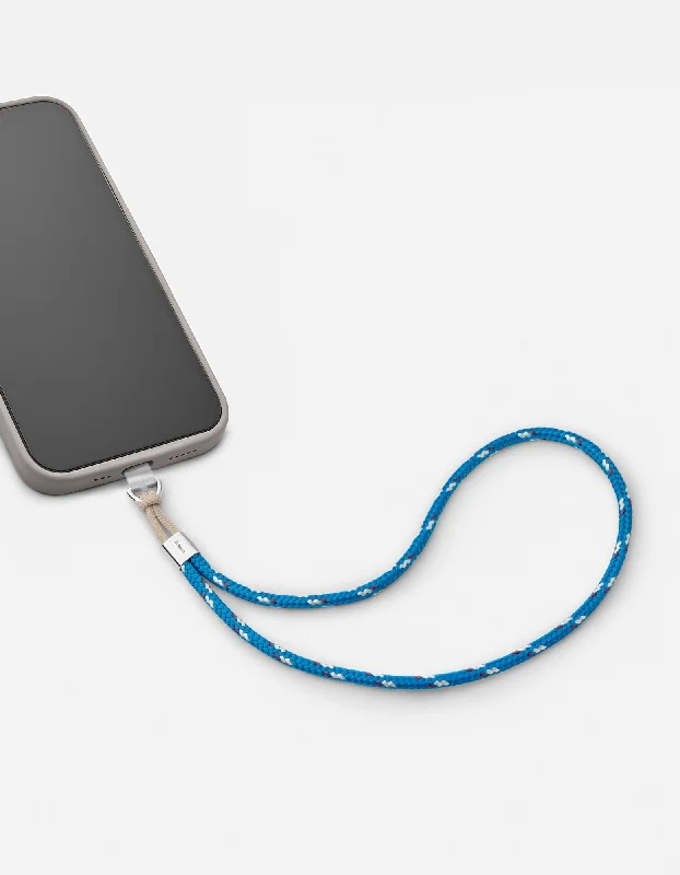 Enamel - Coated Women's Rings in Bright, Bold ColorsRope Phone Strap, Sterling Silver/Blue Enamel - Coated Women's Rings in Bright, Bold ColorsRope Phone Strap, Sterling Silver/Blue