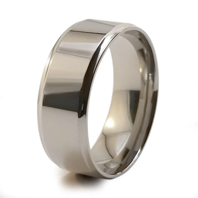 Men's emerald - encrusted rings for a rich green toneNova Stealth Titanium Ring
