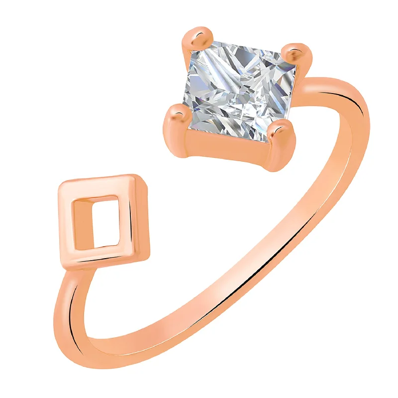 Interlocking double finger rings with a symbolic meaningSquarish Adjustable Finger Ring Interlocking double finger rings with a symbolic meaningSquarish Adjustable Finger Ring