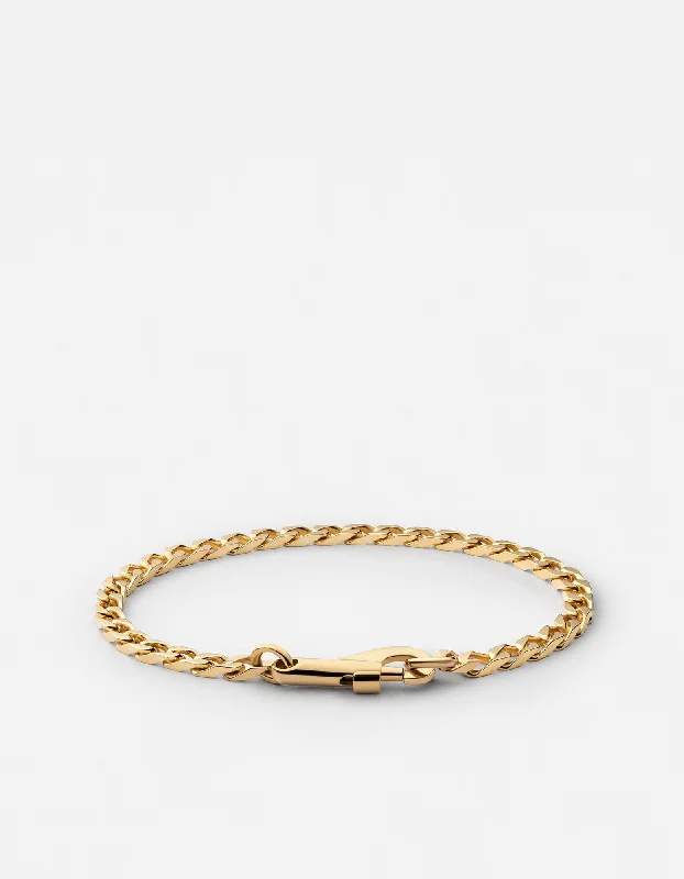 Statement - Making Cocktail Rings for Women with Large Cubic Zirconia4mm Snap Chain Bracelet, Gold Vermeil Statement - Making Cocktail Rings for Women with Large Cubic Zirconia4mm Snap Chain Bracelet, Gold Vermeil