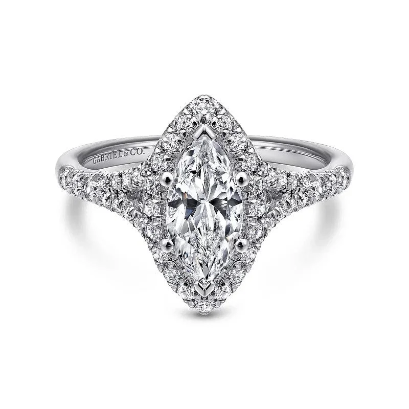 Men's Topaz Engagement Rings in 10K Gold with a Channel - Set Diamond BandVerbena - 14K White Gold Marquise Halo Diamond Engagement Ring (Setting Only) Men's Topaz Engagement Rings in 10K Gold with a Channel - Set Diamond BandVerbena - 14K White Gold Marquise Halo Diamond Engagement Ring (Setting Only)