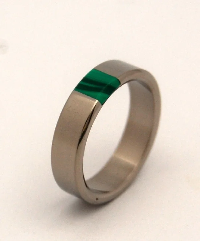 Adjustable Ring Sizes for Women's Rings in Stainless SteelGreen Nectar | Men's Jade Stone & Titanium Wedding Ring