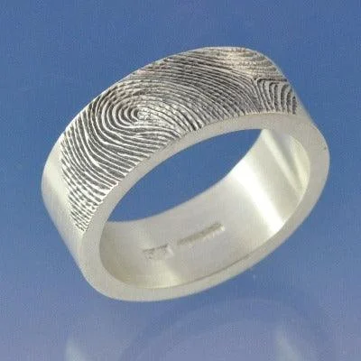 Tanzanite double finger rings with a rare blue - violet colorFingerprint Ring - Sterling Silver Tanzanite double finger rings with a rare blue - violet colorFingerprint Ring - Sterling Silver