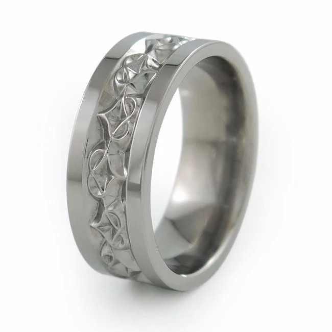 Men's skull - shaped rings for a gothic styleAmore | men's Titanium ring