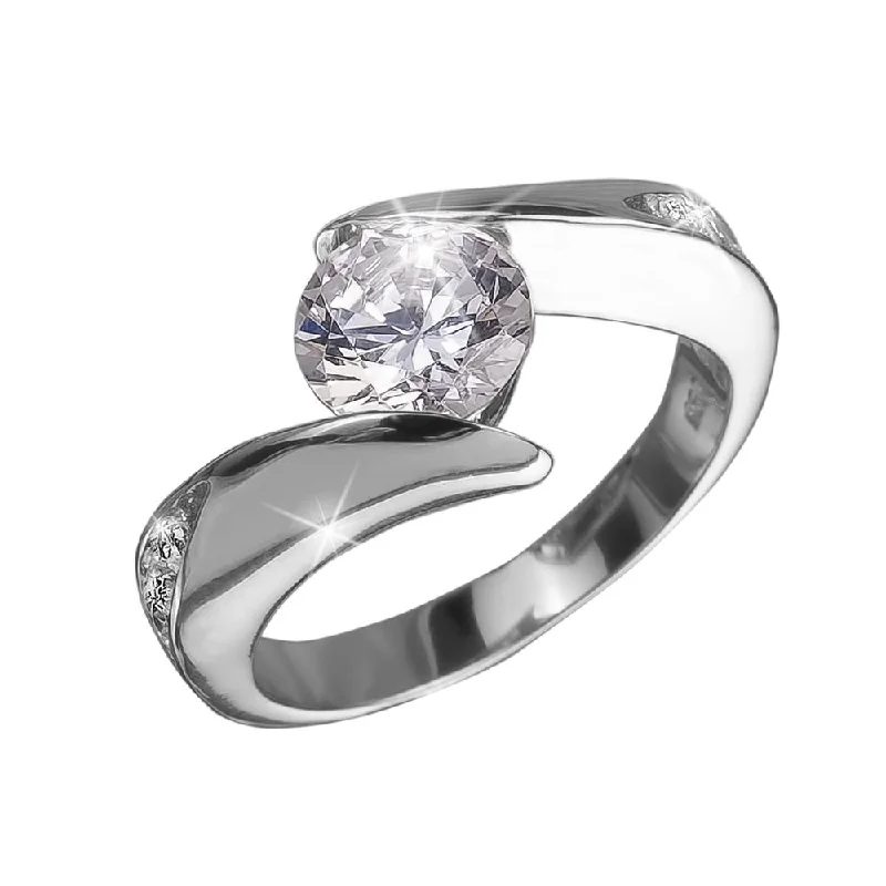 Minimalist Women's Rings with a Single Pearl in 14K Gold - Plated BandsViva Rhodium Rings