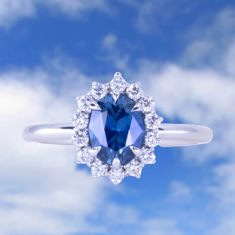 Alexandrite Gemstone Rings in Platinum with a Hidden Halo for a Rare and Luxurious Piece1.06ct Untreated Oval Nigerian Sapphire Antique-Style Diamond Halo Ring in Platinum Alexandrite Gemstone Rings in Platinum with a Hidden Halo for a Rare and Luxurious Piece1.06ct Untreated Oval Nigerian Sapphire Antique-Style Diamond Halo Ring in Platinum
