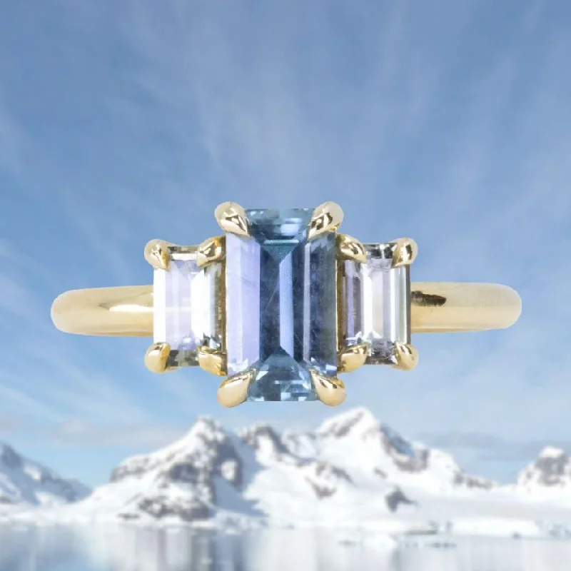 Opal Gemstone Rings in Rose Gold with a Milgrain Edge for a Feminine and Romantic Style1.22ct Emerald Cut Untreated Montana Sapphire and Montana Sapphire Sides Three Stone Ring in 18k Yellow Gold Opal Gemstone Rings in Rose Gold with a Milgrain Edge for a Feminine and Romantic Style1.22ct Emerald Cut Untreated Montana Sapphire and Montana Sapphire Sides Three Stone Ring in 18k Yellow Gold