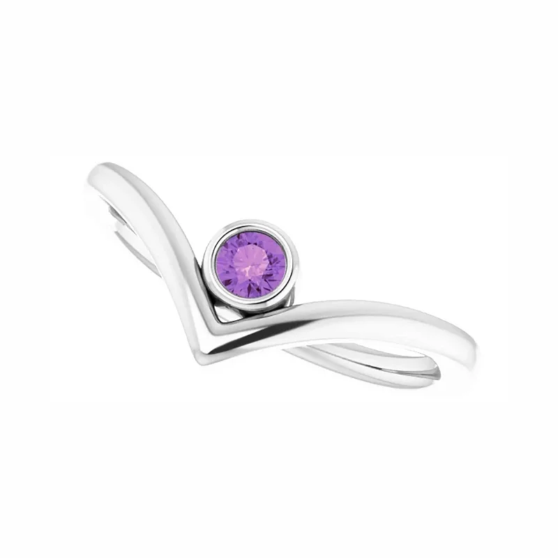 Statement - Making Fashion Rings in Gold - Plated Brass with Oversized Cubic Zirconia StonesChevron Ring with Amethyst Accent Statement - Making Fashion Rings in Gold - Plated Brass with Oversized Cubic Zirconia StonesChevron Ring with Amethyst Accent