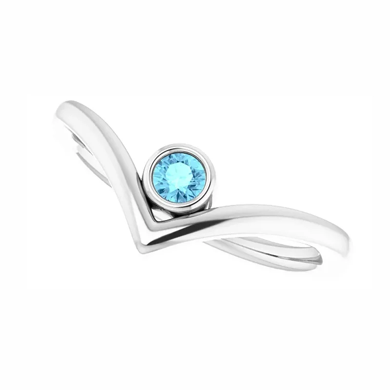 LED - Lit Fashion Rings in Plastic with Color - Changing Effects for a Futuristic LookChevron Ring with Aquamarine Accent LED - Lit Fashion Rings in Plastic with Color - Changing Effects for a Futuristic LookChevron Ring with Aquamarine Accent