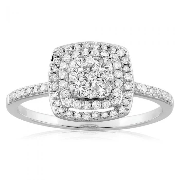 Aquamarine Gemstone Rings in 9K Gold with a Bezel Setting for a Modern and Secure Fit9ct White Gold 1/2 Carat Diamond Ring With 73 Brilliant Cut Diamonds Aquamarine Gemstone Rings in 9K Gold with a Bezel Setting for a Modern and Secure Fit9ct White Gold 1/2 Carat Diamond Ring With 73 Brilliant Cut Diamonds