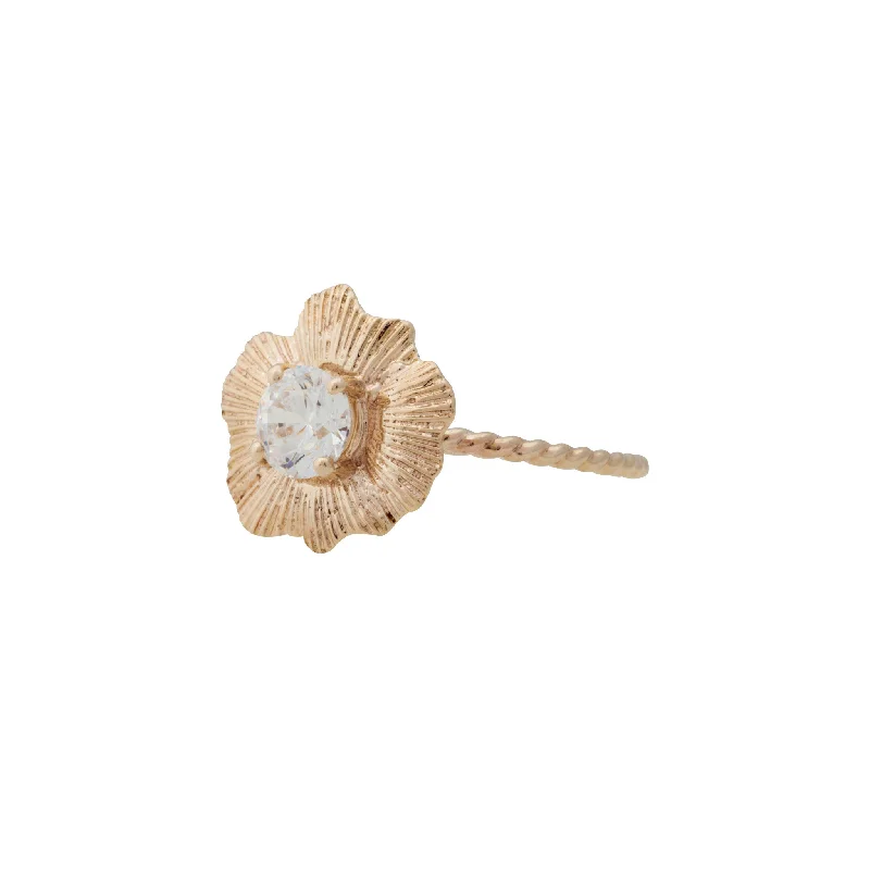 Engagement Rings ~ Gold Shell Starburst Ring