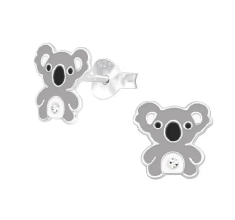 Koala Silver Earring Stud
