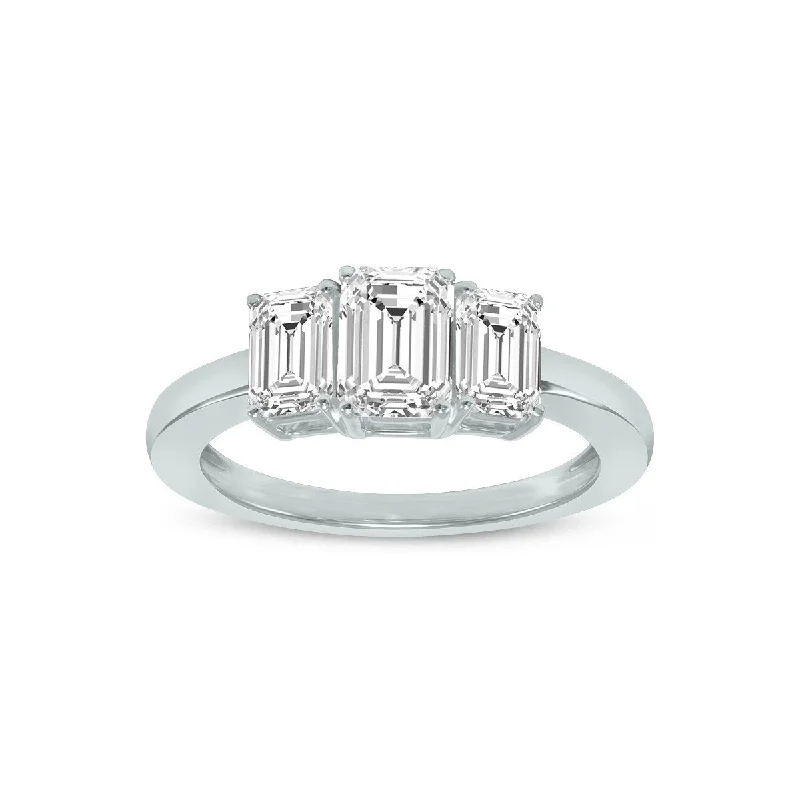 Vintage - Reproduction Fashion Rings in Bronze with Cameo - Style MedallionsMarquee 1/2 CTW Three Stone Emerald Cut Lab Grown Diamond Ring in 14K White Gold Vintage - Reproduction Fashion Rings in Bronze with Cameo - Style MedallionsMarquee 1/2 CTW Three Stone Emerald Cut Lab Grown Diamond Ring in 14K White Gold