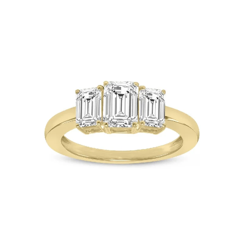 Enamel - Coated Fashion Rings in Bright Colors with Animal - Print PatternsMarquee 1.50 CTW Three Stone Emerald Cut Lab Grown Diamond Ring in 14K Yellow Gold Enamel - Coated Fashion Rings in Bright Colors with Animal - Print PatternsMarquee 1.50 CTW Three Stone Emerald Cut Lab Grown Diamond Ring in 14K Yellow Gold