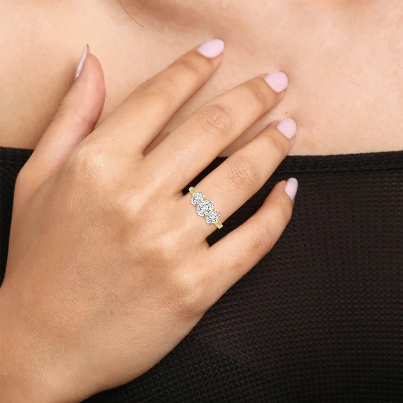 LED - Lit Fashion Rings in Plastic with Color - Changing Effects for a Futuristic LookMarquee 2 CTW Three Stone Oval Shape Lab Grown Diamond Ring in 14K Yellow Gold LED - Lit Fashion Rings in Plastic with Color - Changing Effects for a Futuristic LookMarquee 2 CTW Three Stone Oval Shape Lab Grown Diamond Ring in 14K Yellow Gold