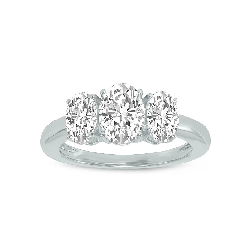 Vintage - Reproduction Fashion Rings in Bronze with Cameo - Style MedallionsMarquee 3/4 CTW Three Stone Oval Shape Lab Grown Diamond Ring in 14K White Gold Vintage - Reproduction Fashion Rings in Bronze with Cameo - Style MedallionsMarquee 3/4 CTW Three Stone Oval Shape Lab Grown Diamond Ring in 14K White Gold