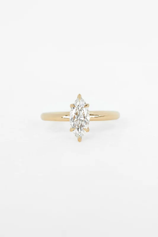 Marquise Venus Ring with 1.01ct Lab Diamond
