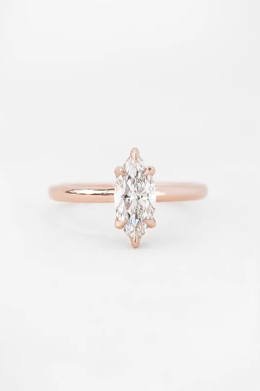 Marquise Venus Ring with 1.04ct Lab Diamond