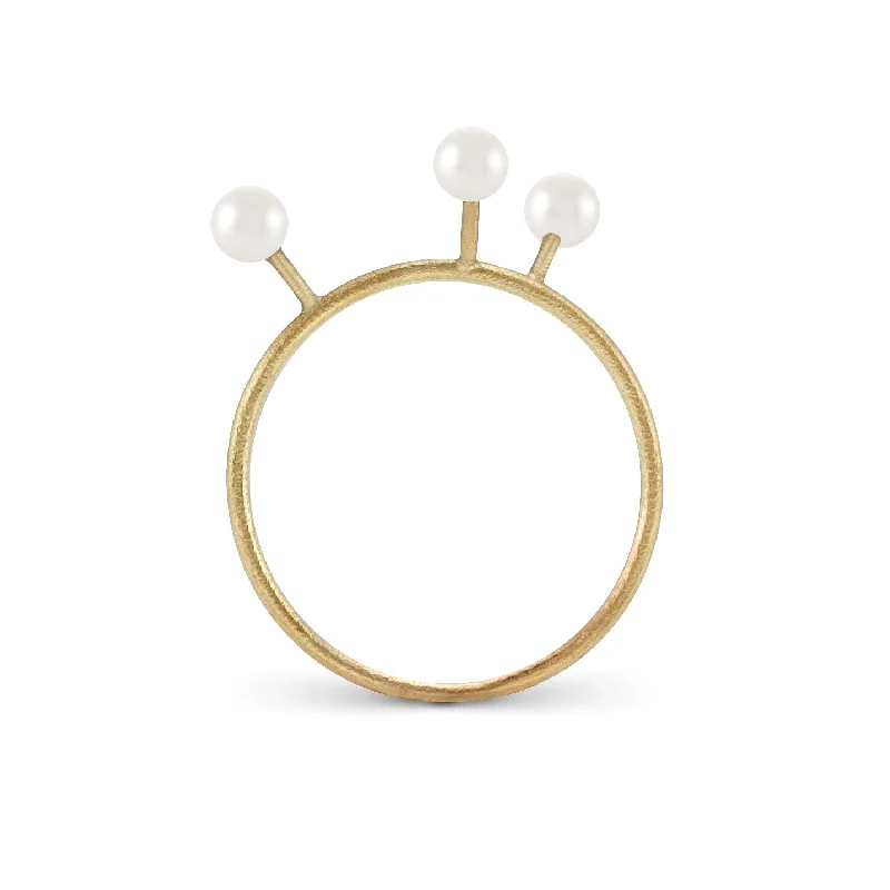 Citrine Gemstone Rings in Stainless Steel with a Stackable Design for a Trendy Everyday WearTENTACLE 3 14K Gold Ring w. Pearl Citrine Gemstone Rings in Stainless Steel with a Stackable Design for a Trendy Everyday WearTENTACLE 3 14K Gold Ring w. Pearl