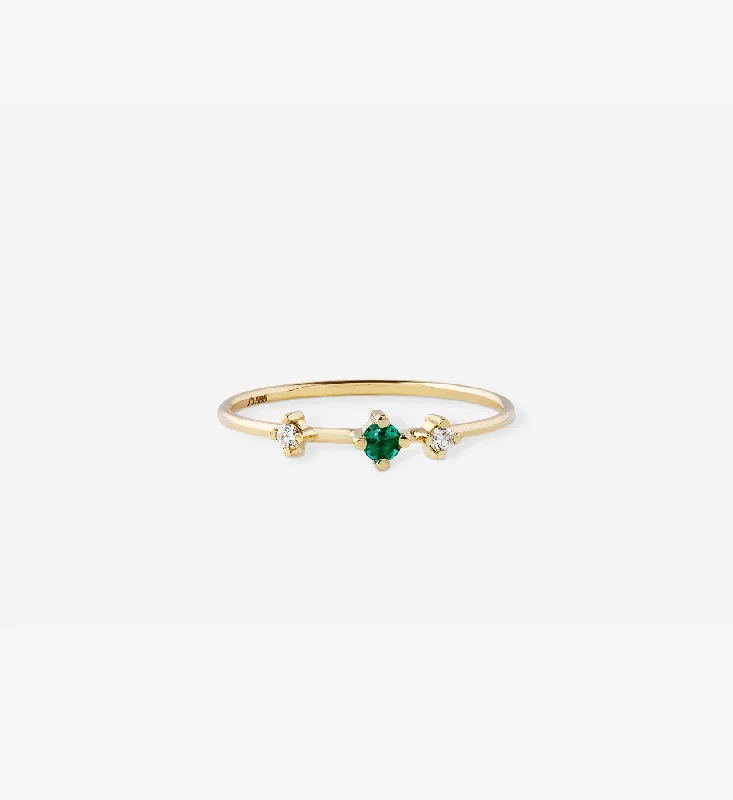 Moonstone Gemstone Rings in Silver - Plated Copper with a Celtic - Inspired Pattern for a Mystical VibeDouble Diamond Emerald Ring 0.09 in 14K Gold Moonstone Gemstone Rings in Silver - Plated Copper with a Celtic - Inspired Pattern for a Mystical VibeDouble Diamond Emerald Ring 0.09 in 14K Gold